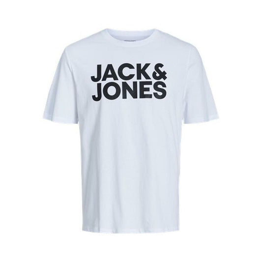 Miesten T-paita Jack & Jones JJECORP LOGO TEE SS 12151955 Valkoinen