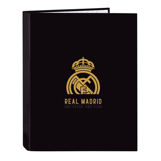 Rengaskansio Real Madrid C.F. Musta A4 26.5 x 33 x 4 cm