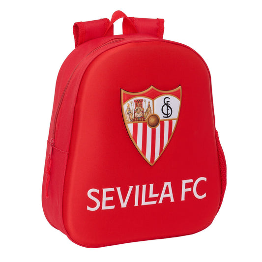 3D Lasten laukku Sevilla Fútbol Club Punainen 27 x 33 x 10 cm