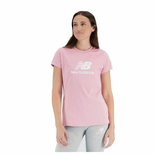 Naisten T-paita New Balance Essentials Pinkki