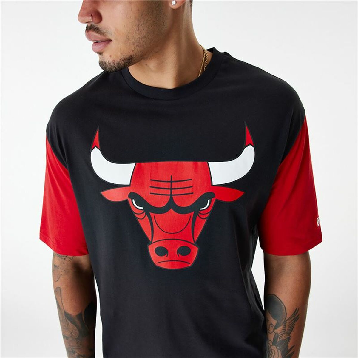 Miesten T-paita New Era NBA Colour Insert Chicago Bulls Musta