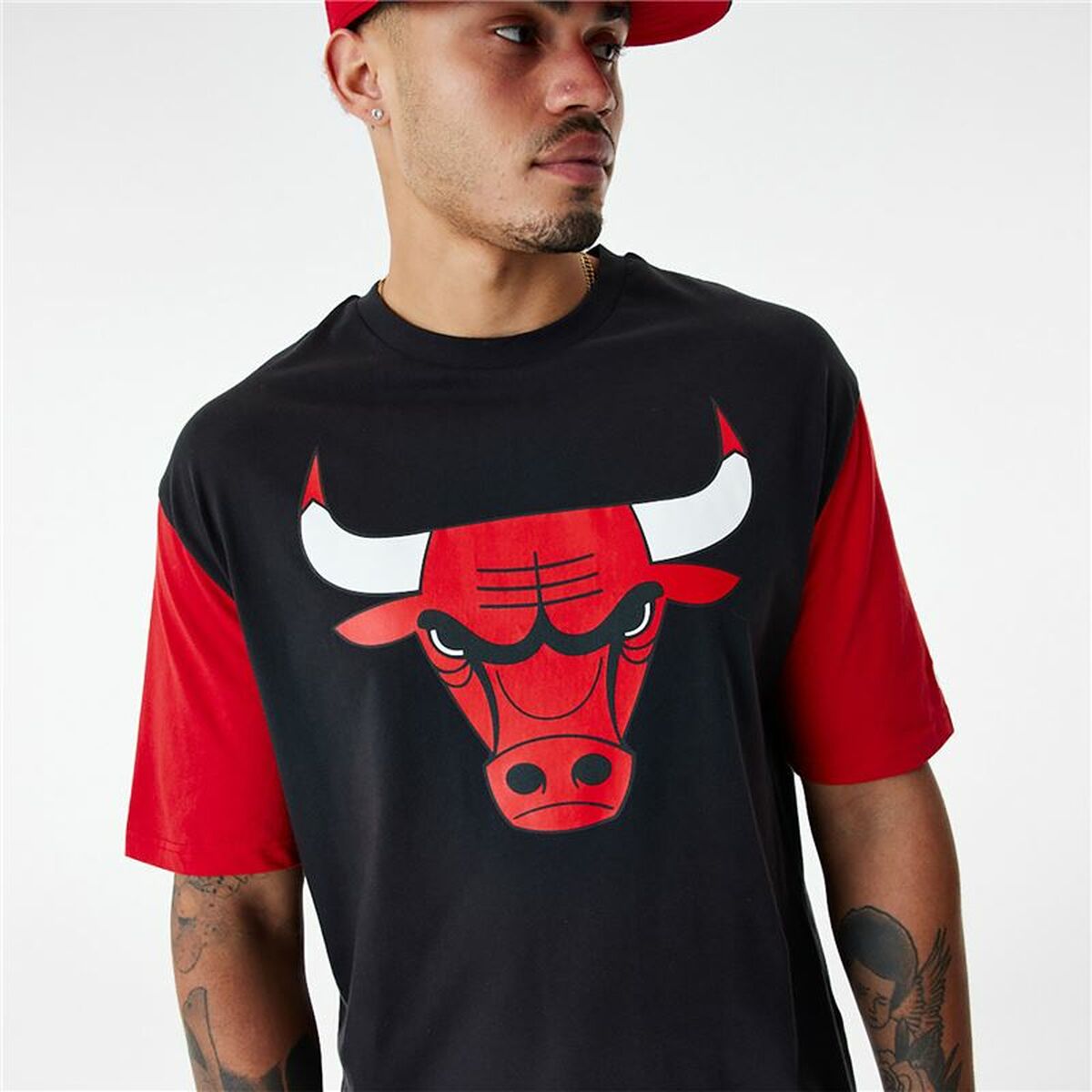 Miesten T-paita New Era NBA Colour Insert Chicago Bulls Musta