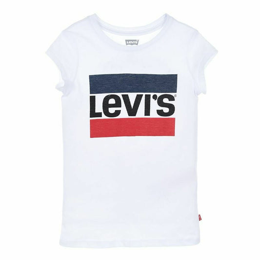 Lasten T-paita Levi's Sportswea Valkoinen