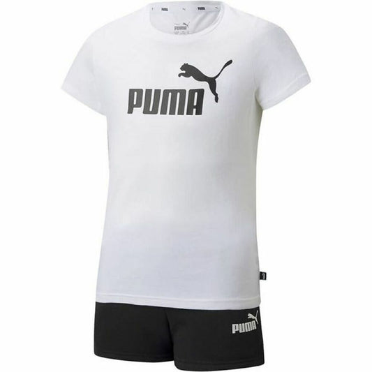 Lasten urheiluasu Puma Logo Tee Valkoinen