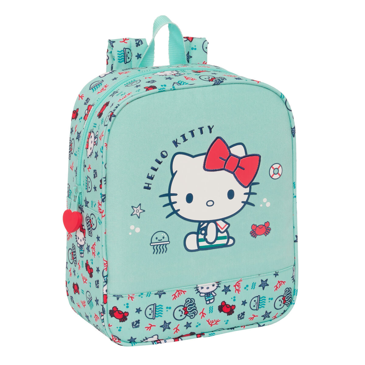 Lasten laukku Hello Kitty Sea lovers Turkoosi 22 x 27 x 10 cm