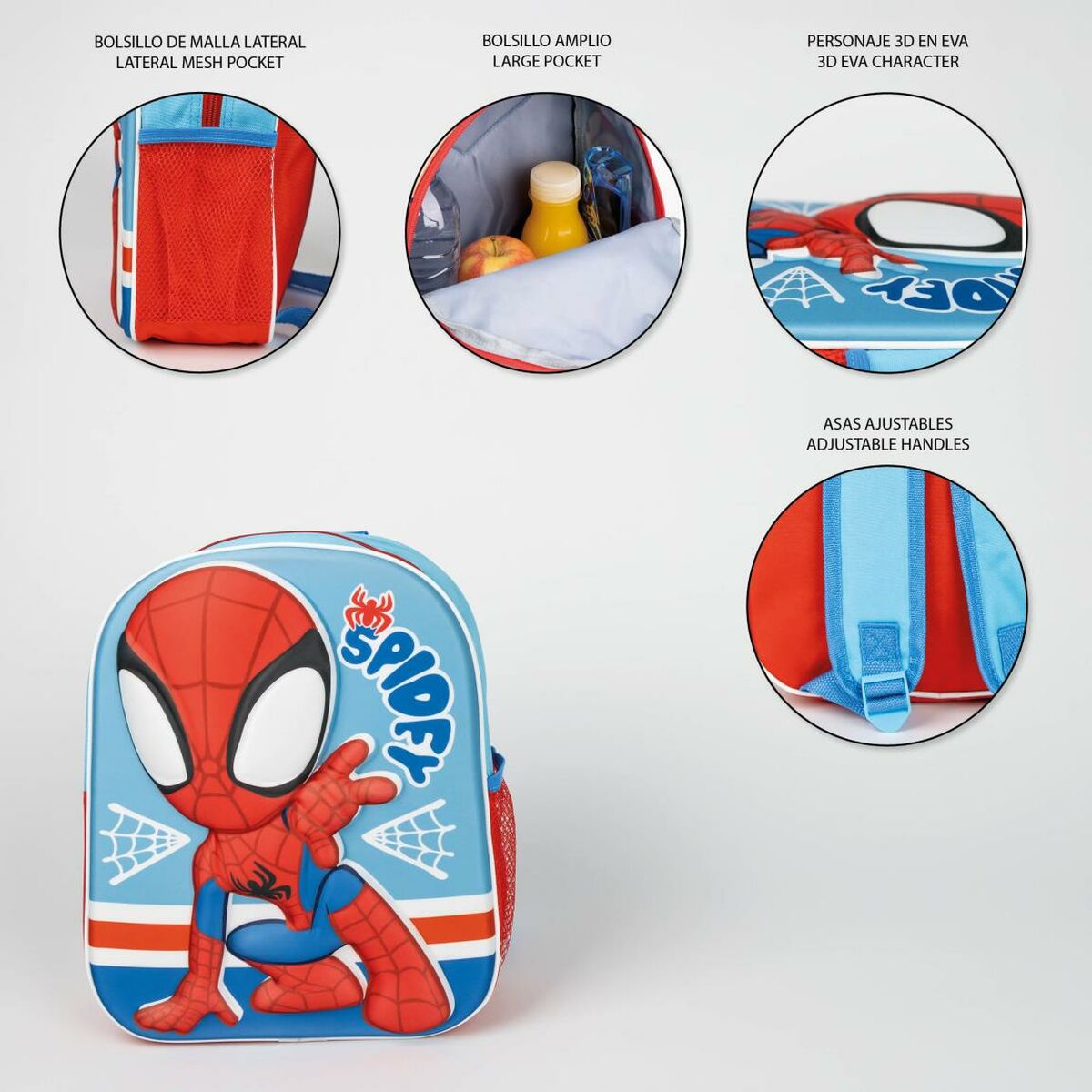 3D Lasten laukku Spidey Sininen Punainen 25 x 31 x 1 cm